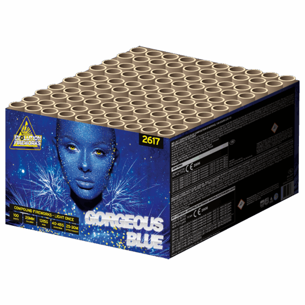 Gorgeous Blue 100 shots 25mm