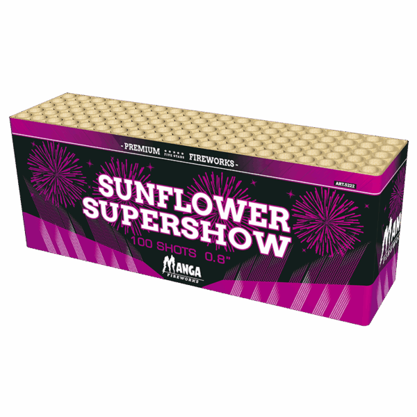 Sunflower Supershow 100 shots   MANGA FIREWORKS